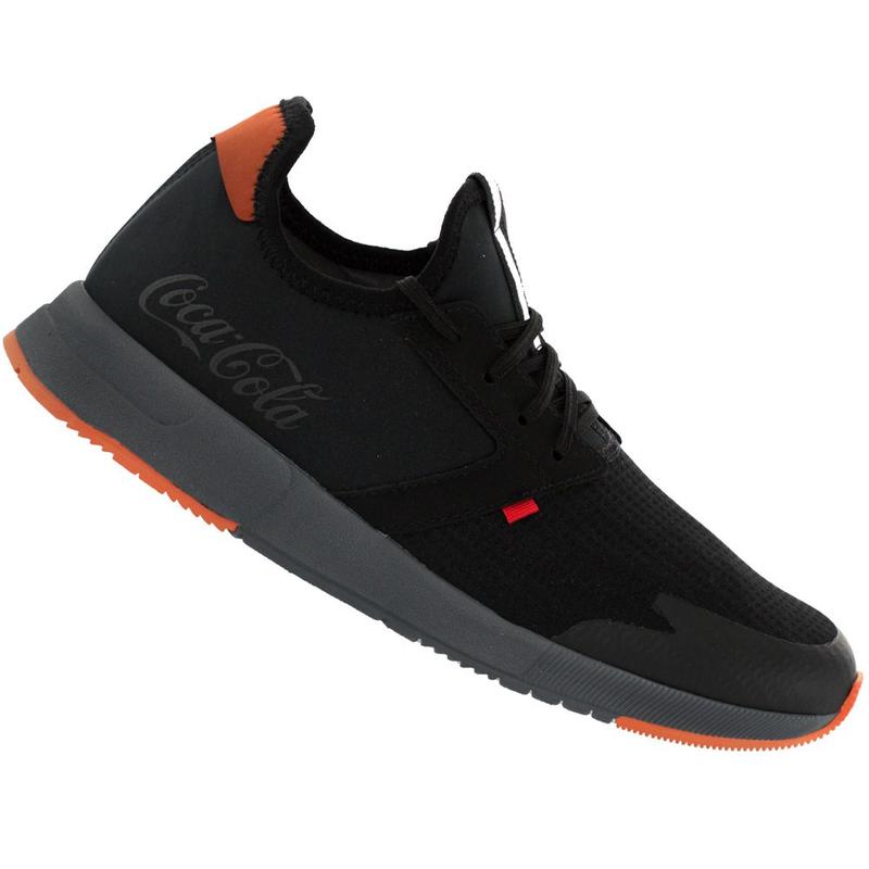 Tênis Coca Cola Sense 2.0 Hive Preto e Laranja - Masculino - Coca